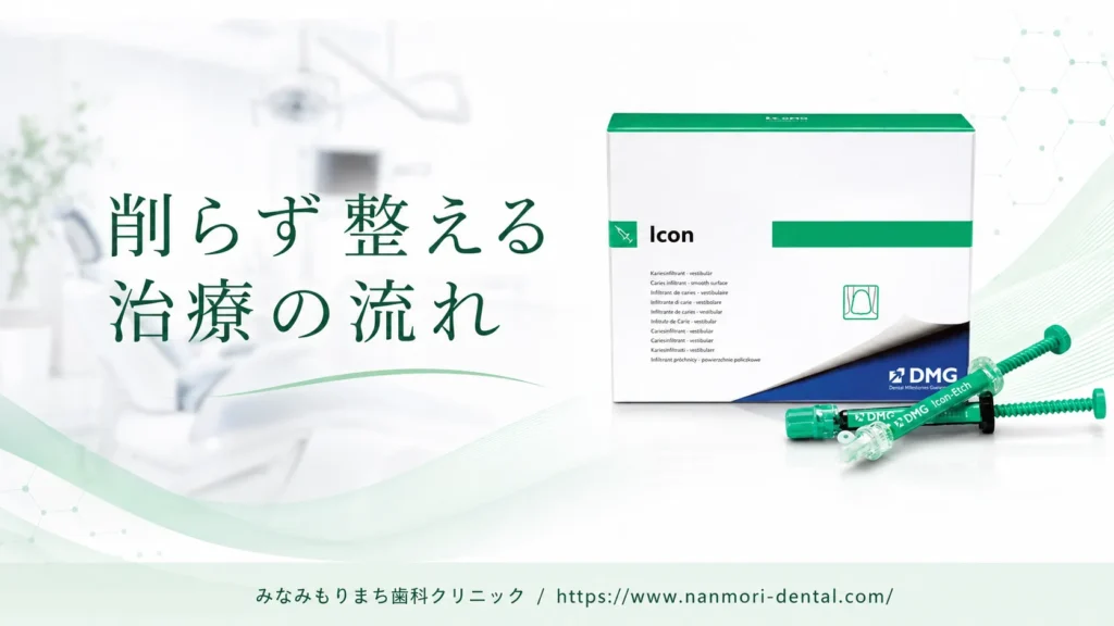 ブラウンスポットの治し方｜ホワイトニングを先行させてICON治療へ