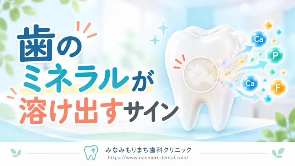歯の脱灰とはどういった状態？