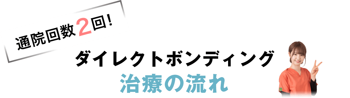 ダイレクトボンディング治療の流れ